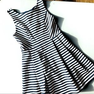 Striped Dress with bow back details